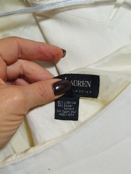 Ralph Lauren Off-White Double-Breasted Blazer - Picture 7 of 14